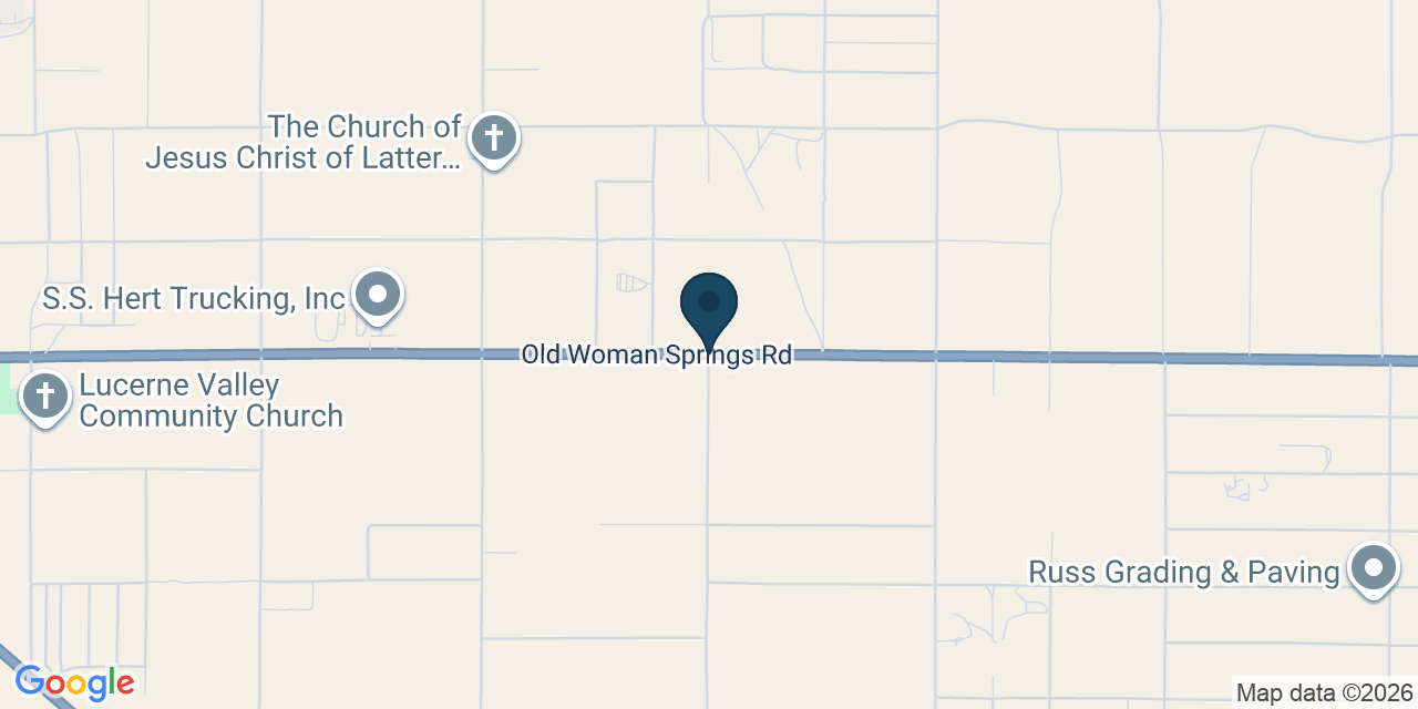 Map showing Lucerne Valley, San Bernardino County, CA