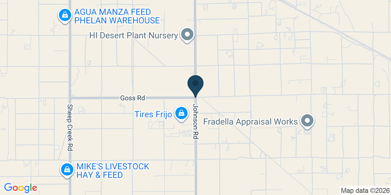 Map showing Phelan, San Bernardino County, CA