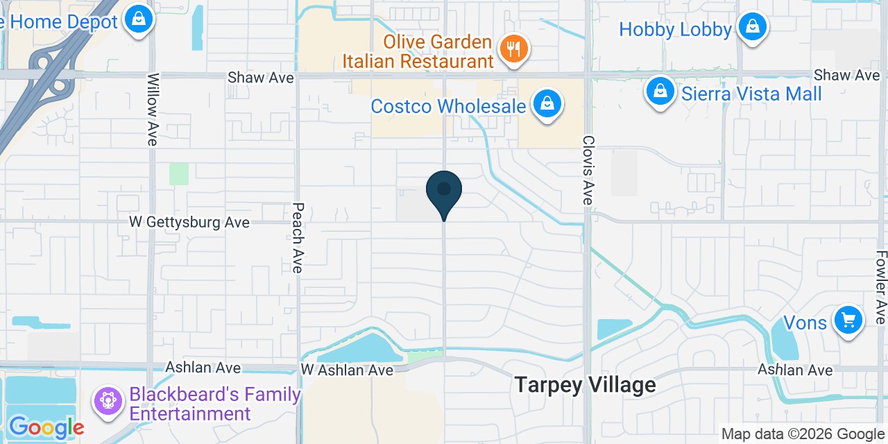 Map showing Clovis, Fresno County, CA