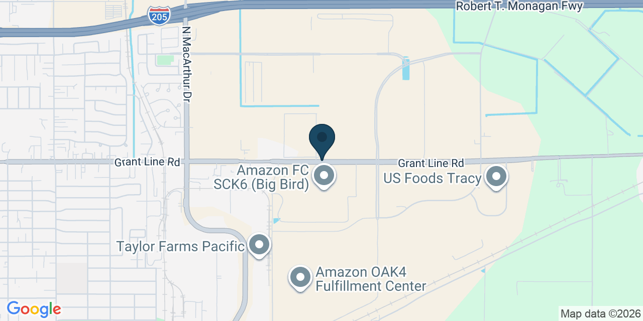 Map showing San Joaquin County, CA