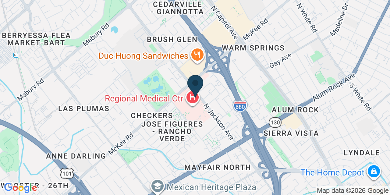 Map showing San Jose, Santa Clara County, CA