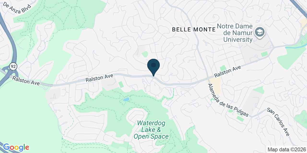 Map showing San Mateo County, CA