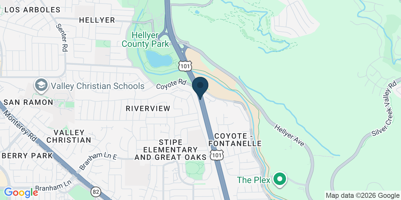 Map showing San Jose, Santa Clara County, CA