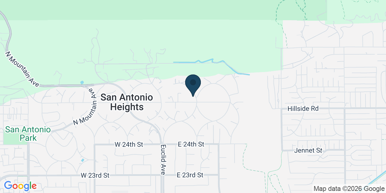 Map showing Upland, San Bernardino County, CA