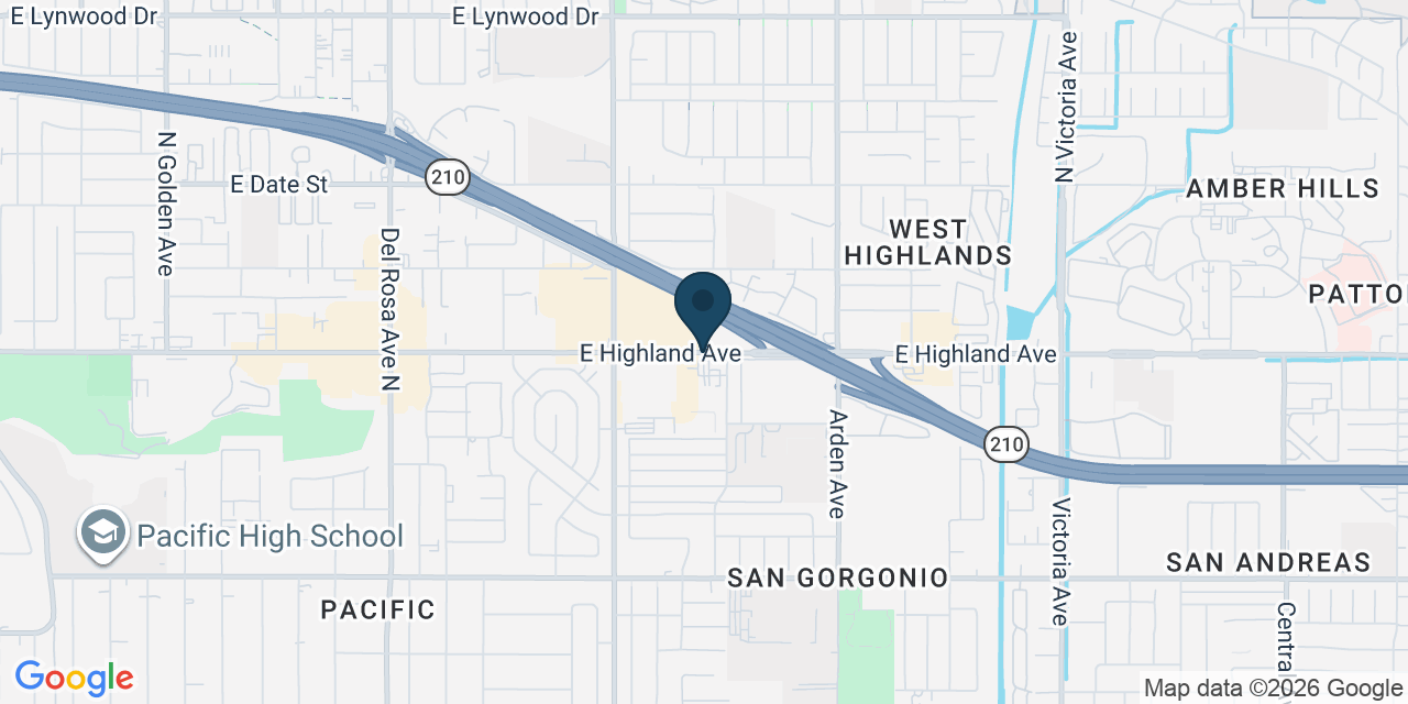 Map showing San Bernardino County, CA