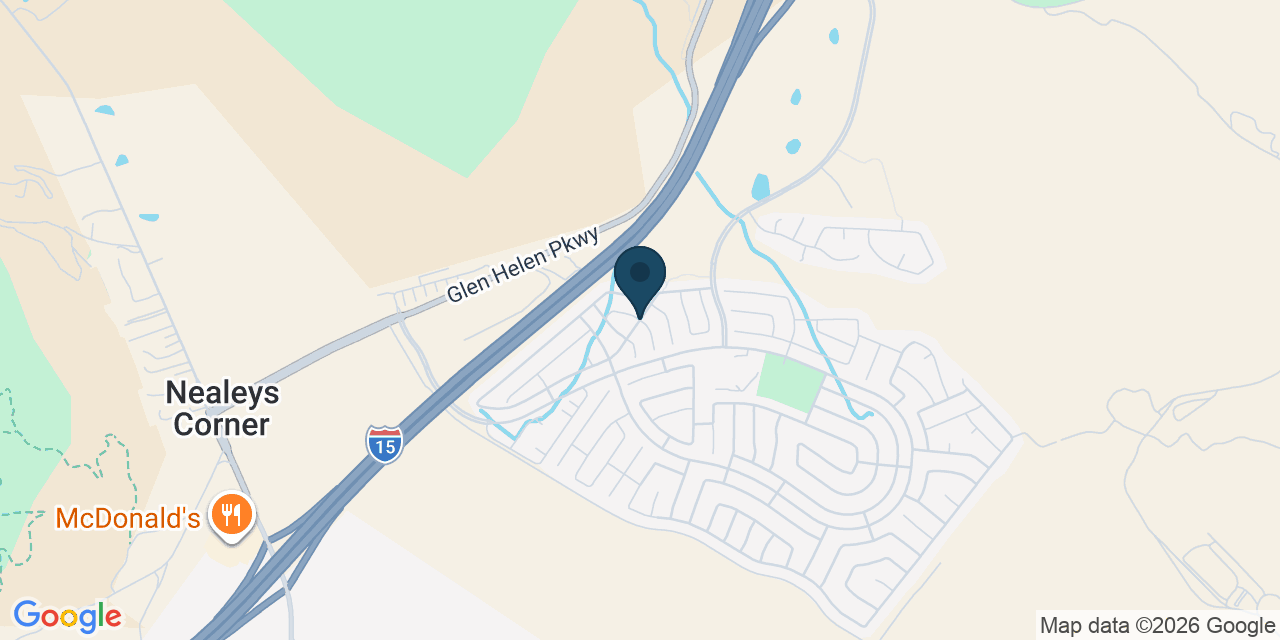 Map showing San Bernardino County, CA