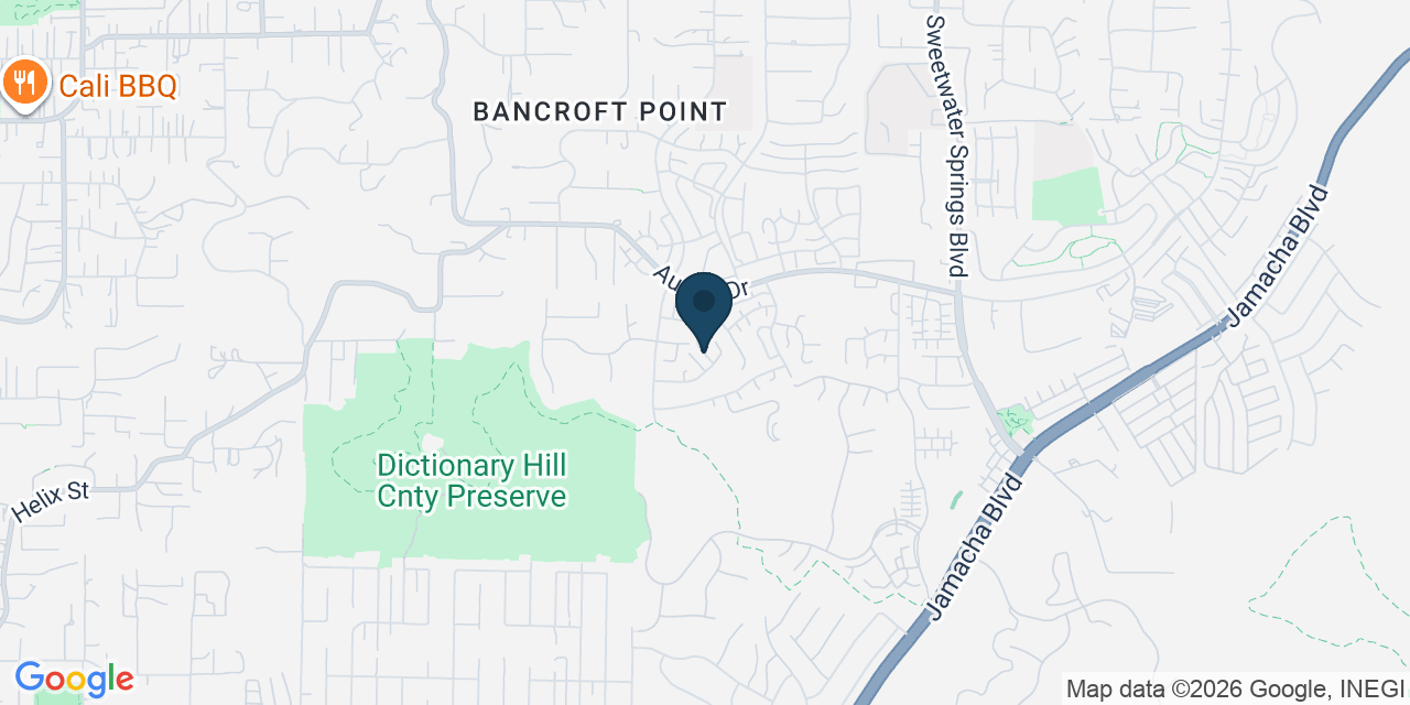 Map showing Spring Valley, San Diego County, CA