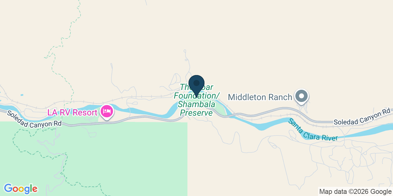 Map showing Acton, Los Angeles County, CA