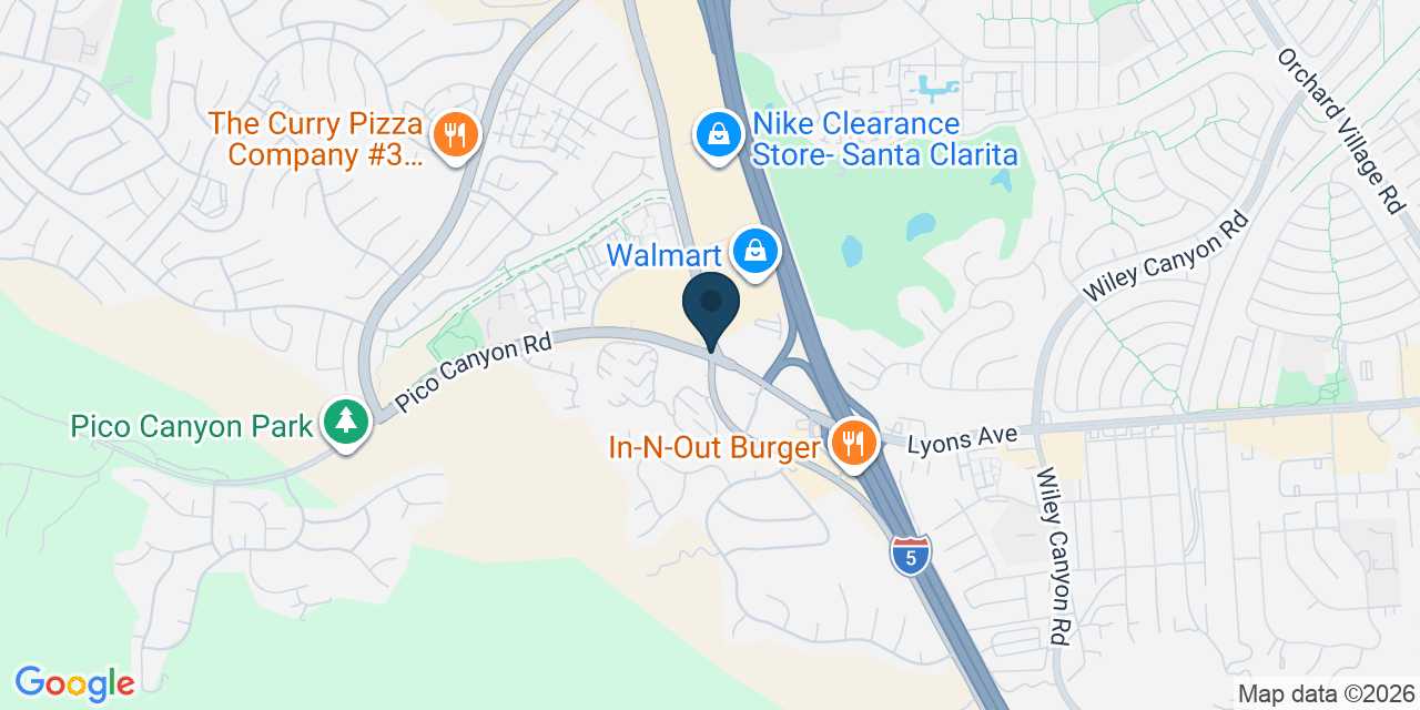 Map showing Stevenson Ranch, Los Angeles County, CA
