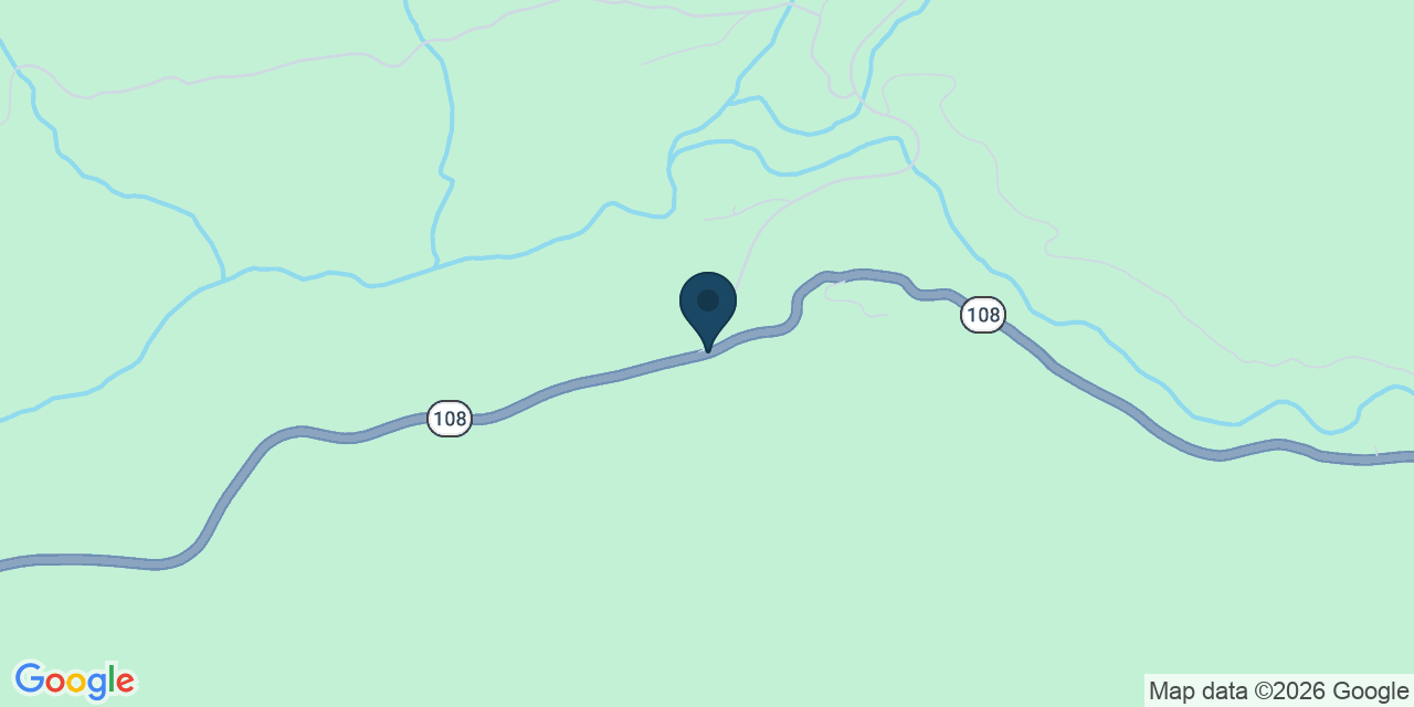 Map showing Tuolumne County, CA