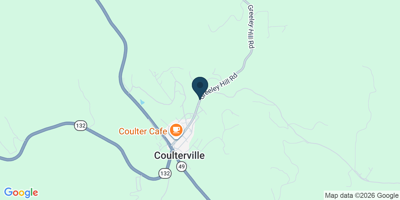 Map showing Coulterville, Mariposa County, CA