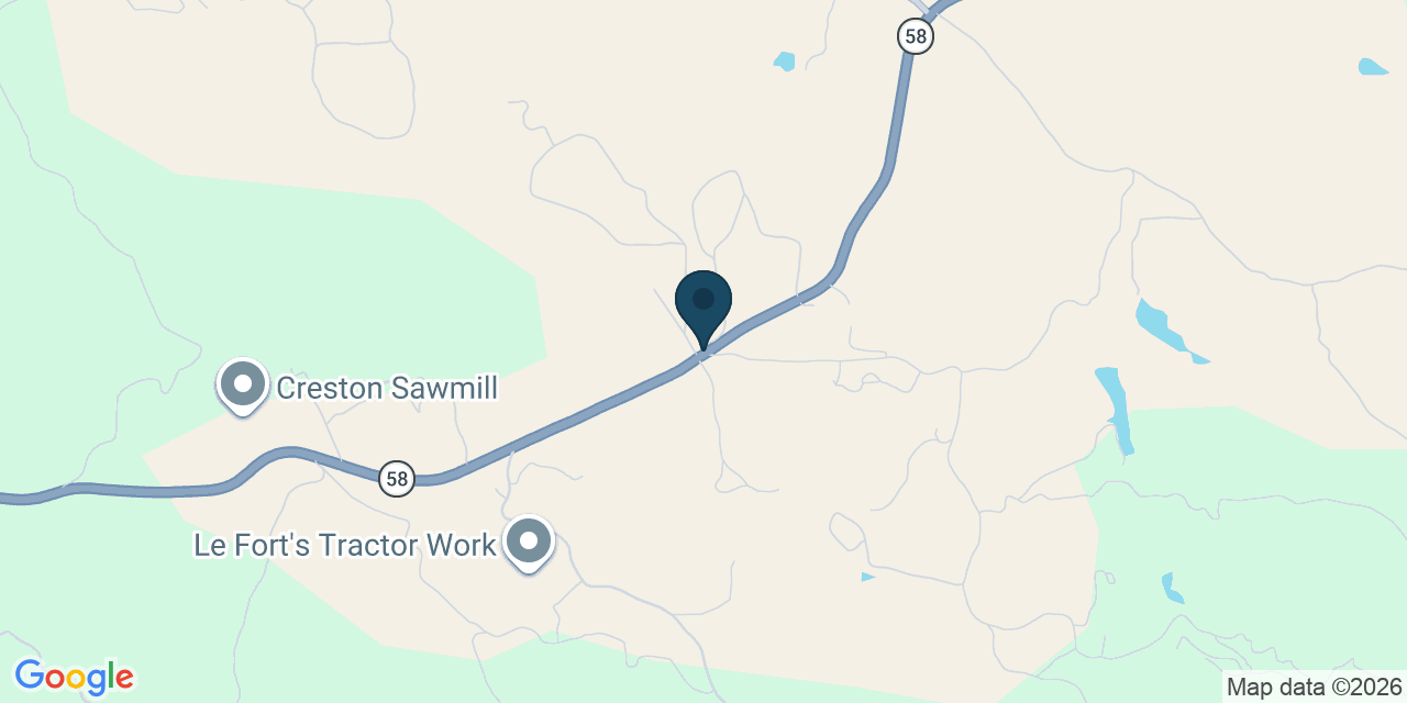 Map showing Creston, San Luis Obispo County, CA