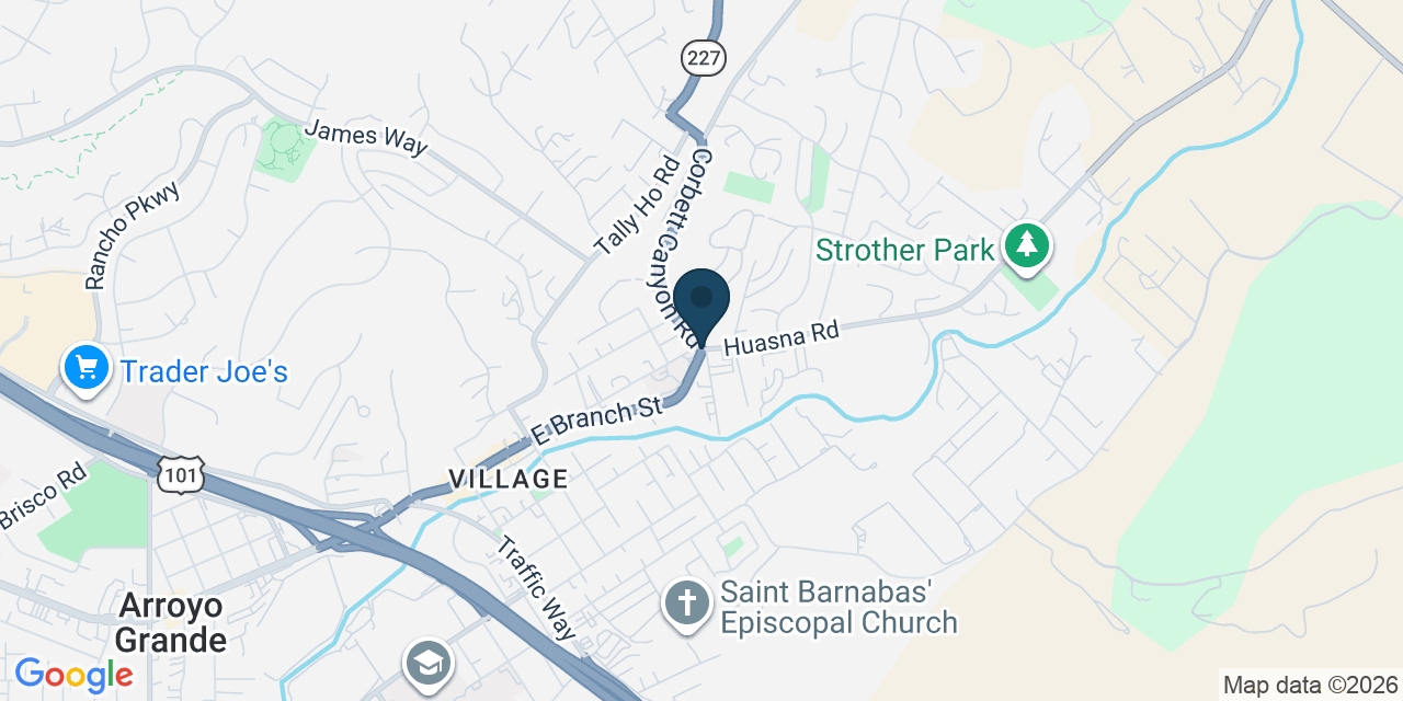 Map showing Arroyo Grande, San Luis Obispo County, CA