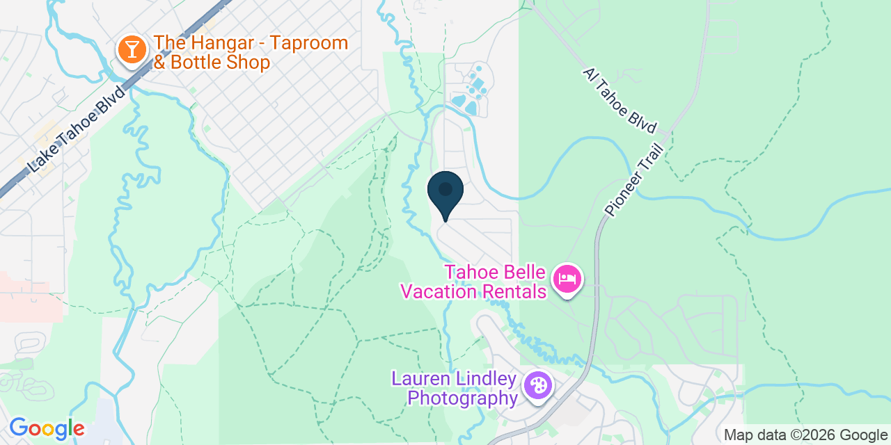 Map showing South Lake Tahoe, El Dorado County, CA