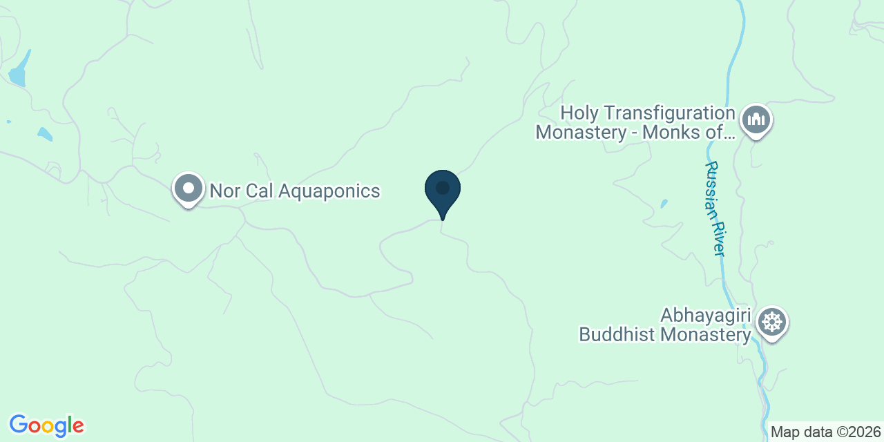 Map showing Mendocino County, CA
