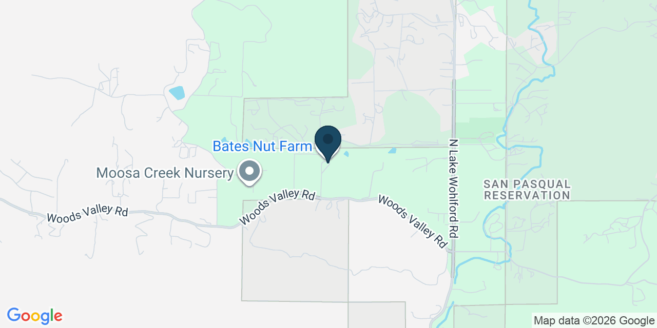 Map showing Valley Center, San Diego County, CA