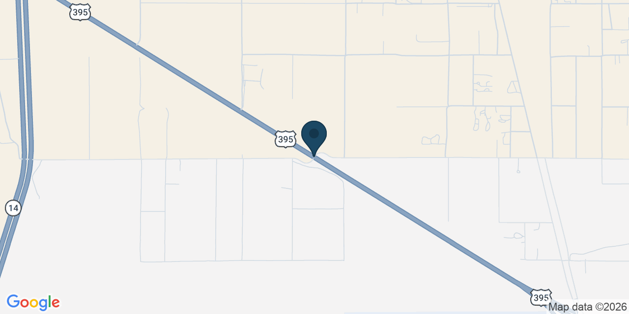 Map showing Kern County, CA