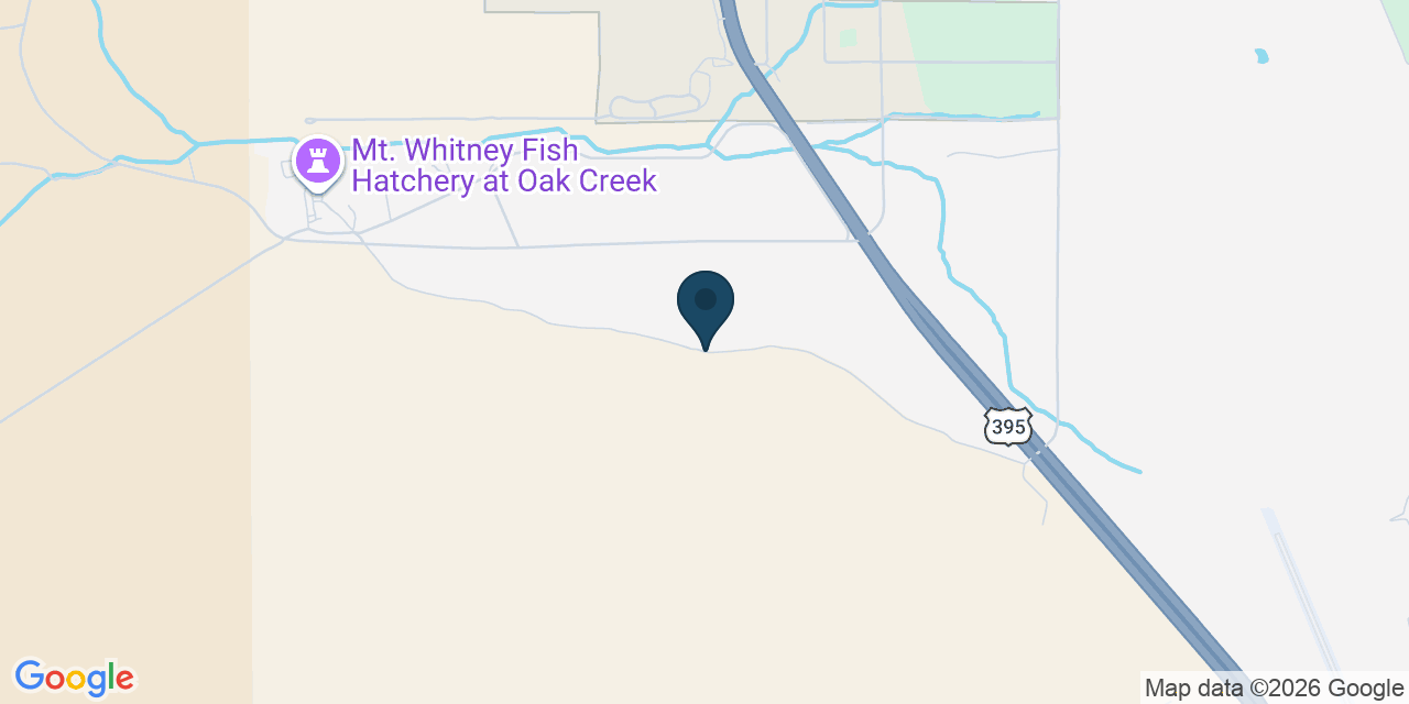Map showing Inyo County, CA