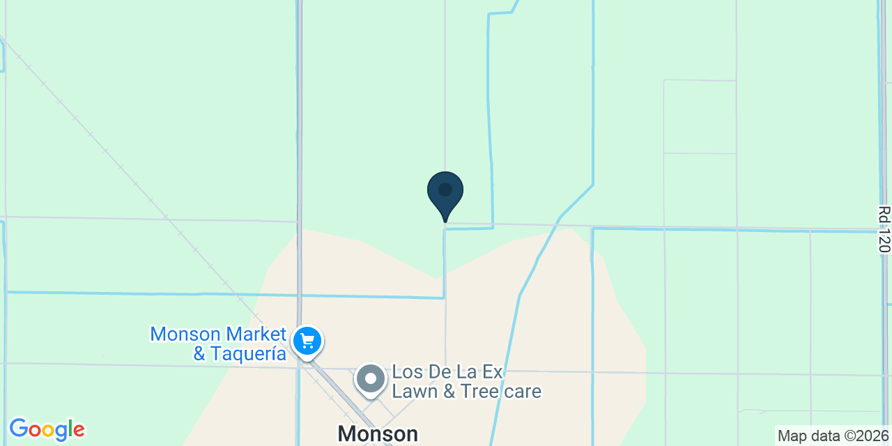 Map showing Tulare County, CA