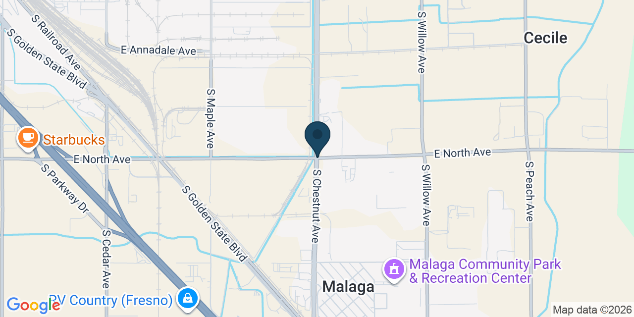 Map showing Fresno, Fresno County, CA