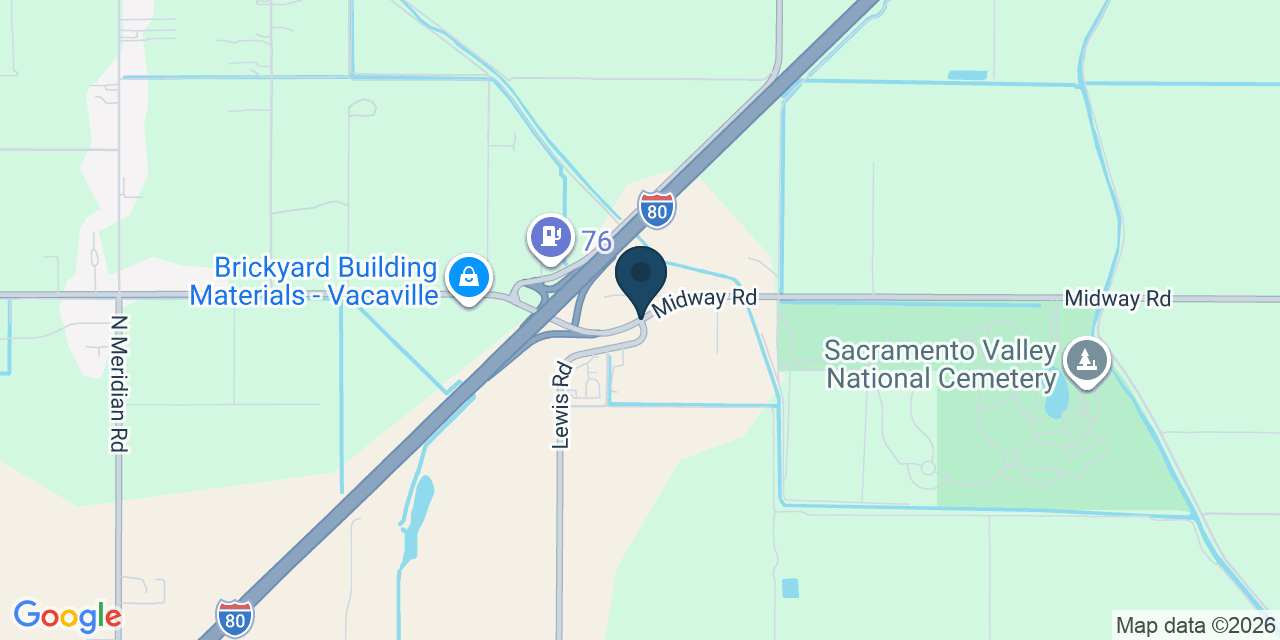 Map showing Solano County, CA