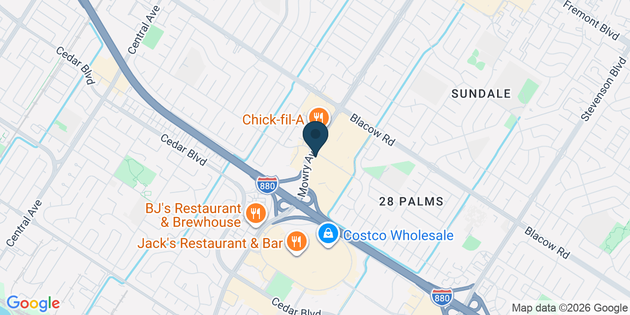 Map showing Fremont, Alameda County, CA