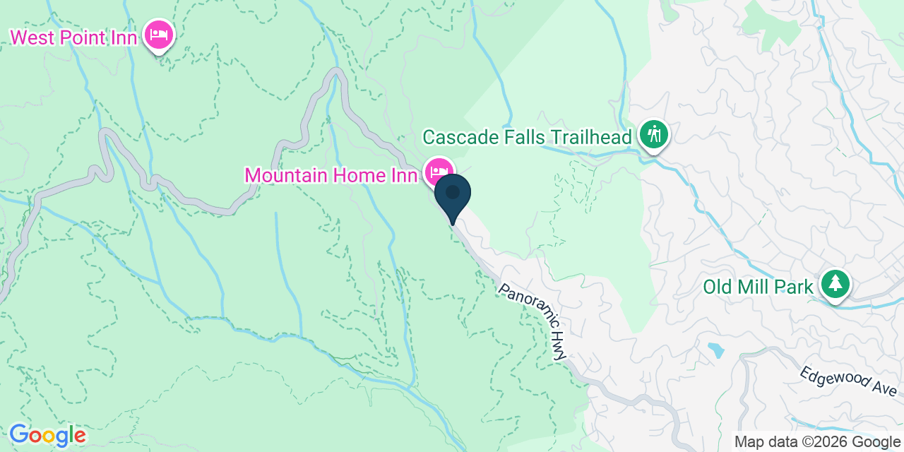 Map showing Marin County, CA