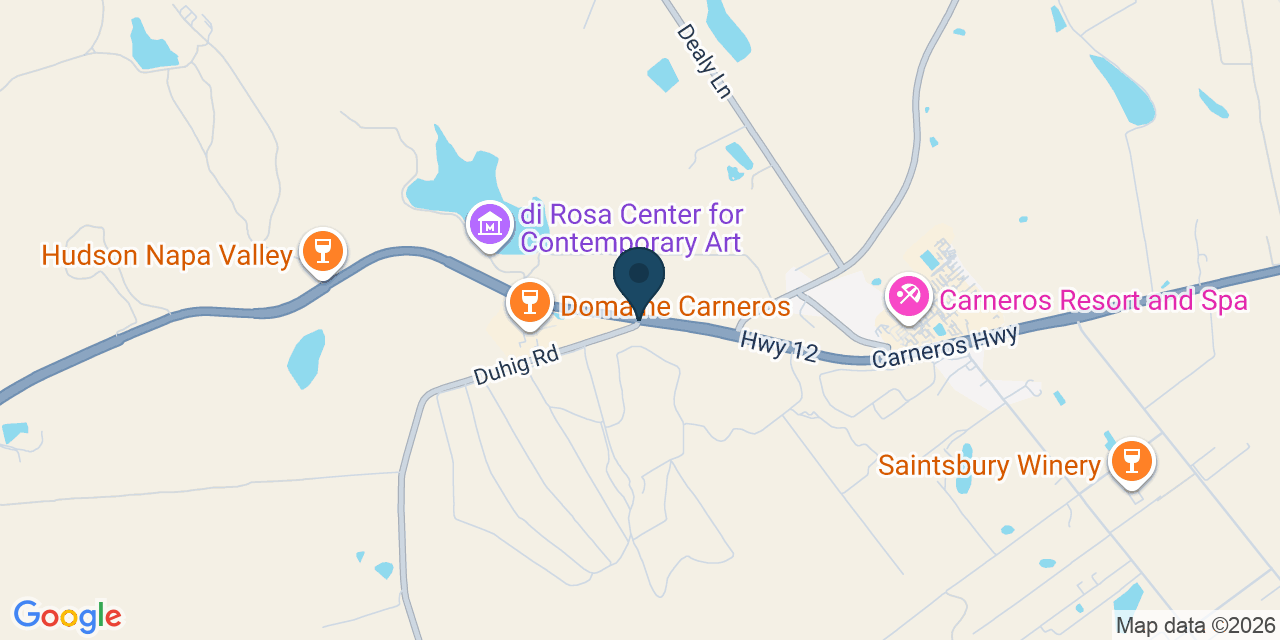 Map showing Napa County, CA