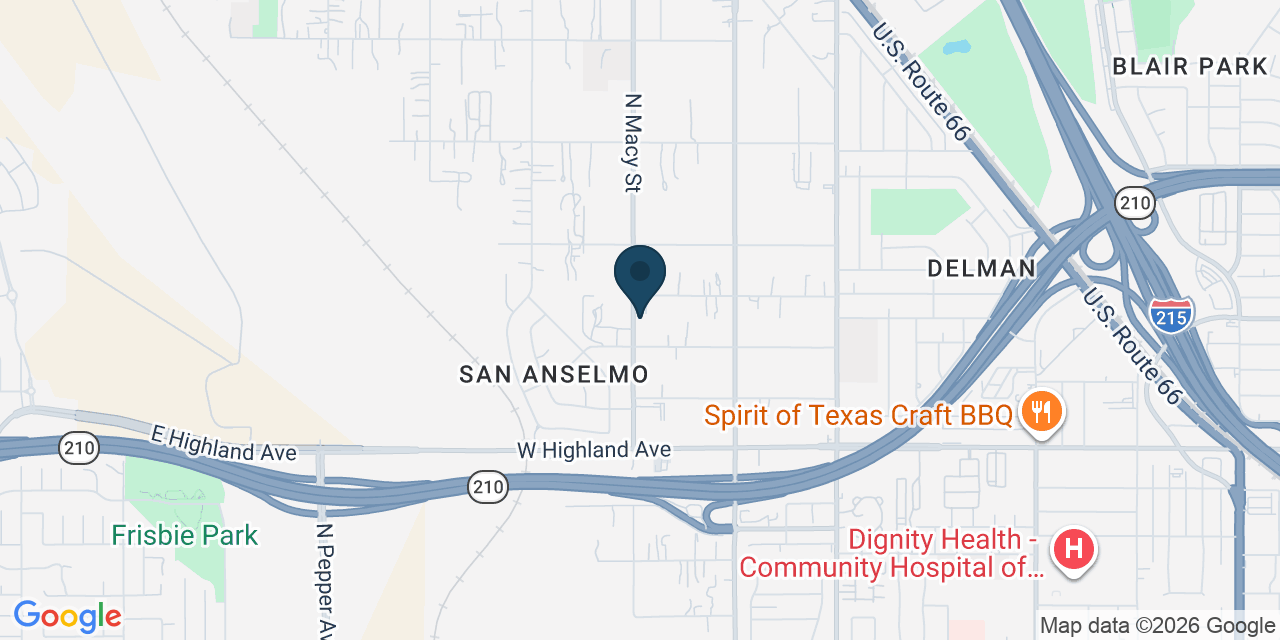 Map showing Muscoy, San Bernardino County, CA