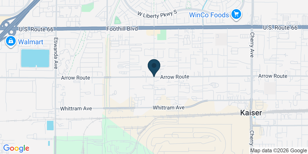 Map showing San Bernardino County, CA