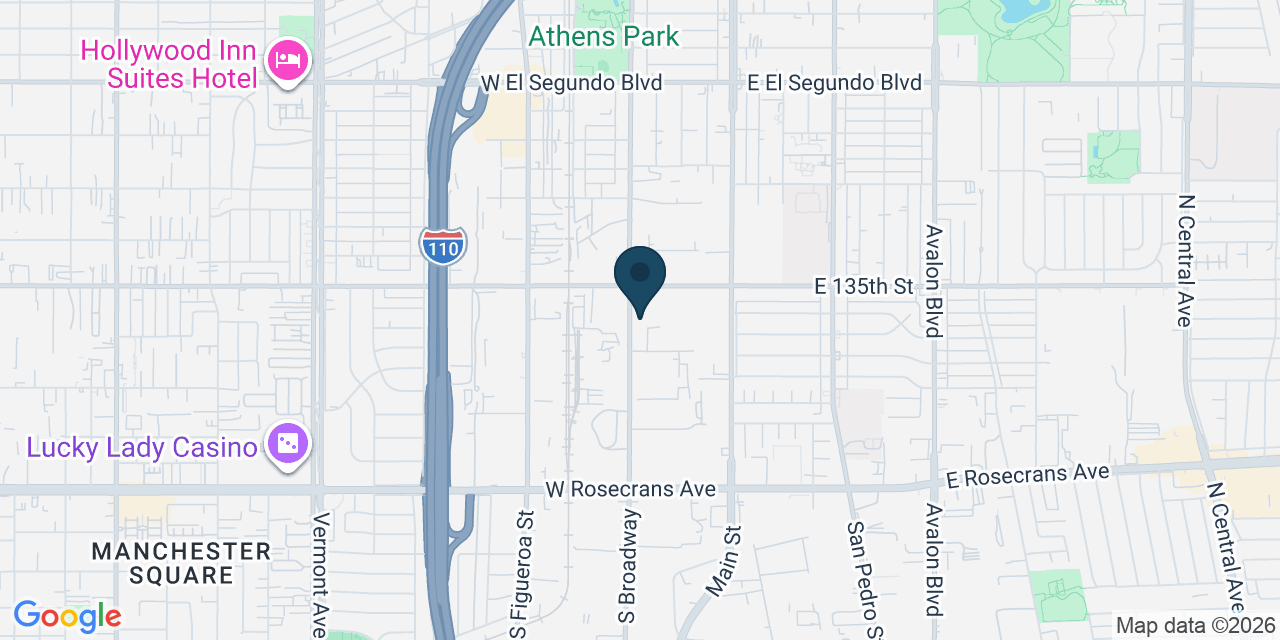 Map showing Los Angeles, Los Angeles County, CA