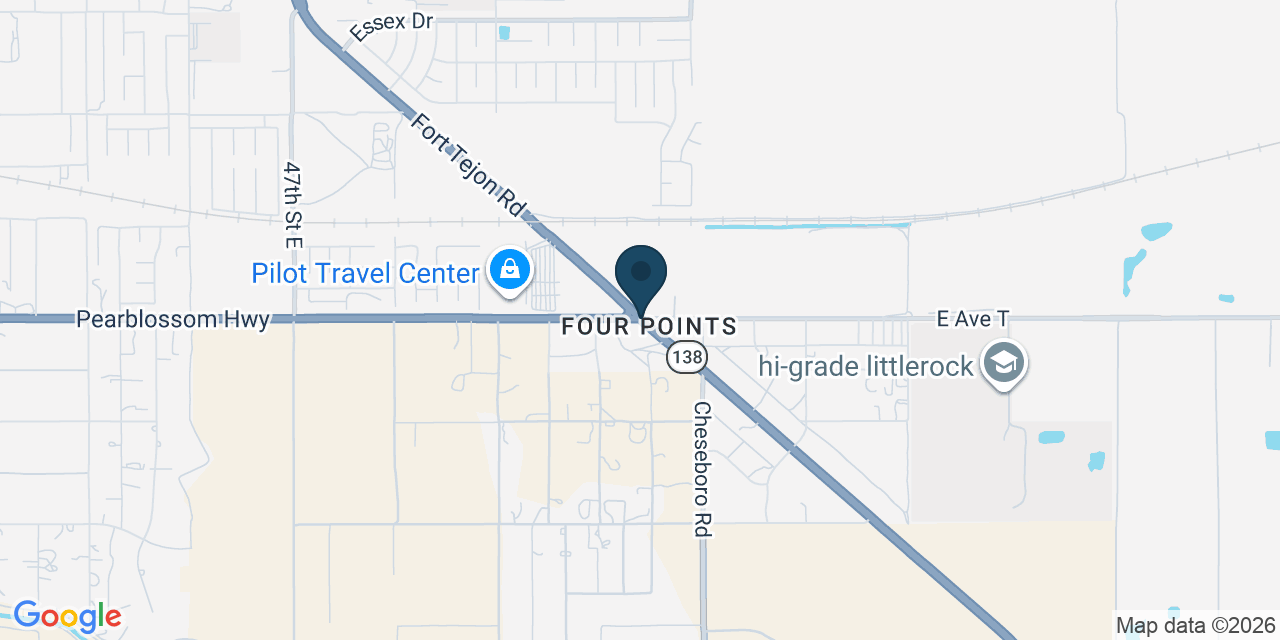 Map showing Palmdale, Los Angeles County, CA