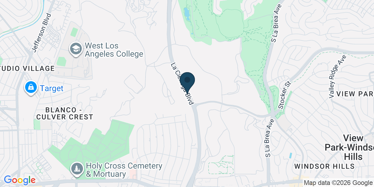 Map showing Los Angeles County, CA