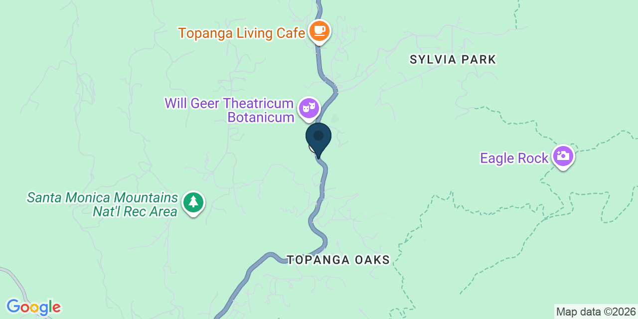 Map showing Topanga, Los Angeles County, CA