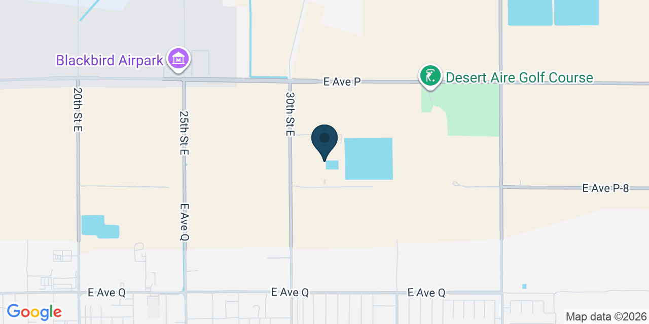 Map showing Palmdale, Los Angeles County, CA
