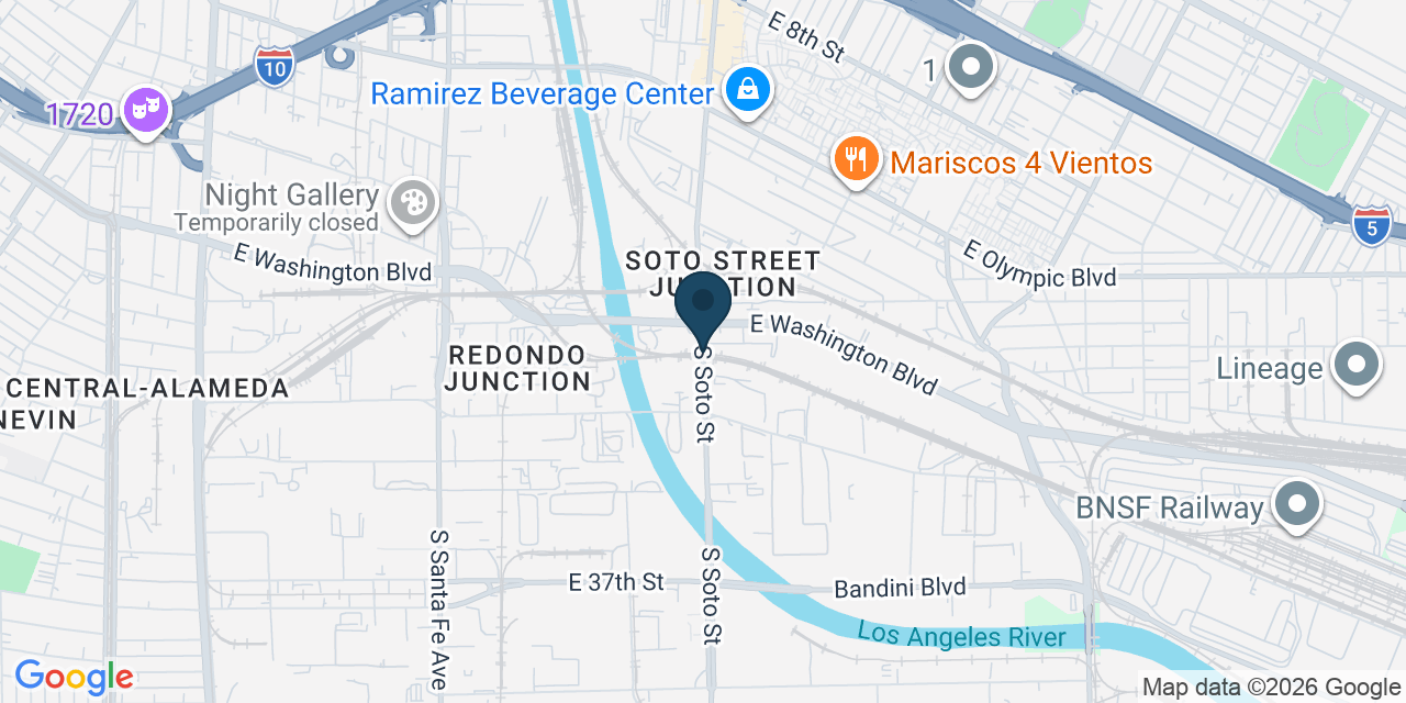 Map showing Los Angeles County, CA