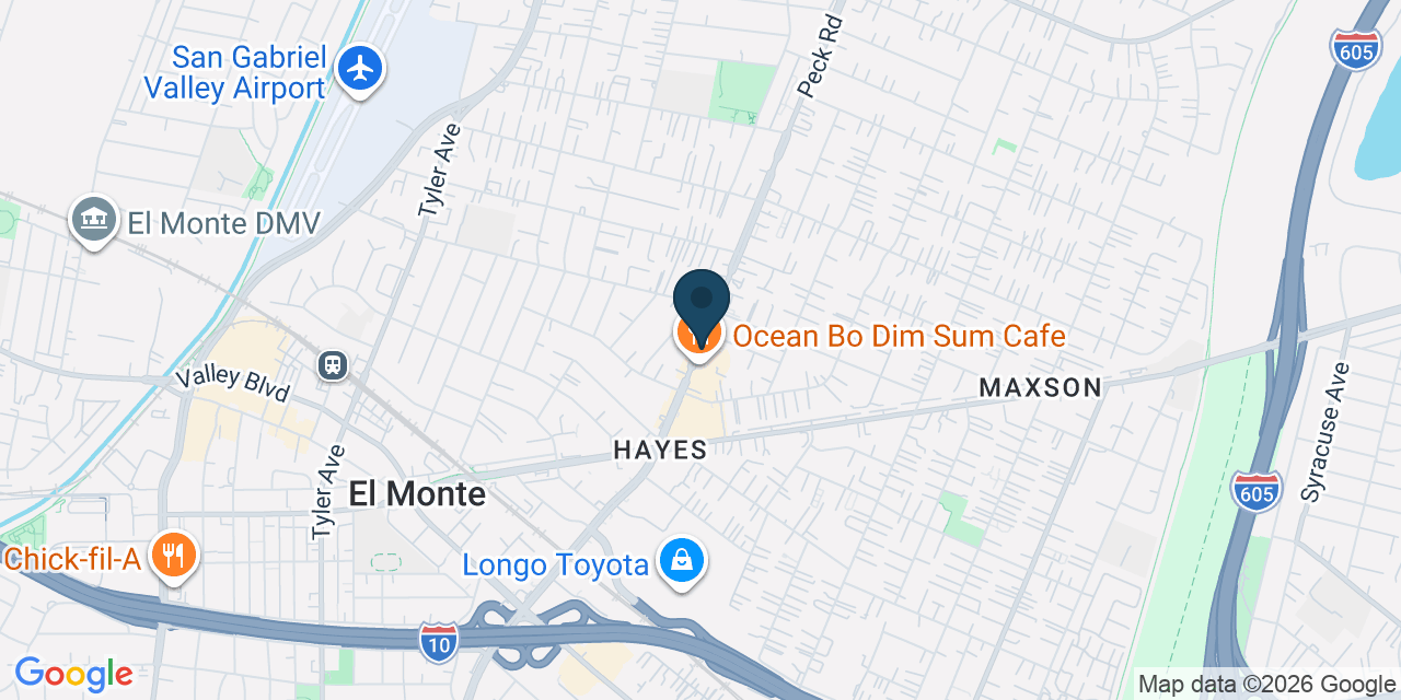 Map showing Los Angeles County, CA
