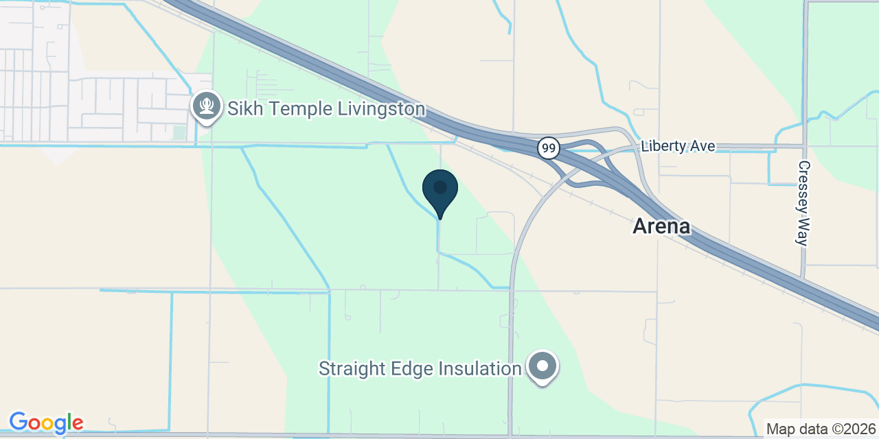 Map showing Merced County, CA