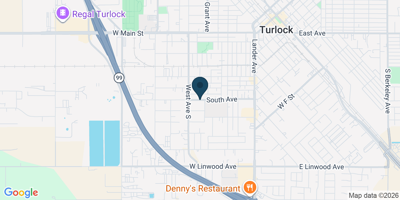 Map showing Stanislaus County, CA