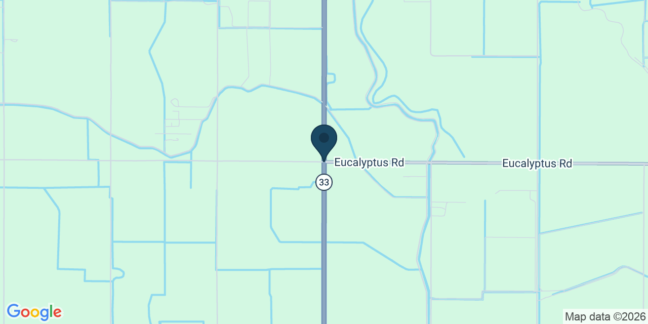 Map showing Merced County, CA