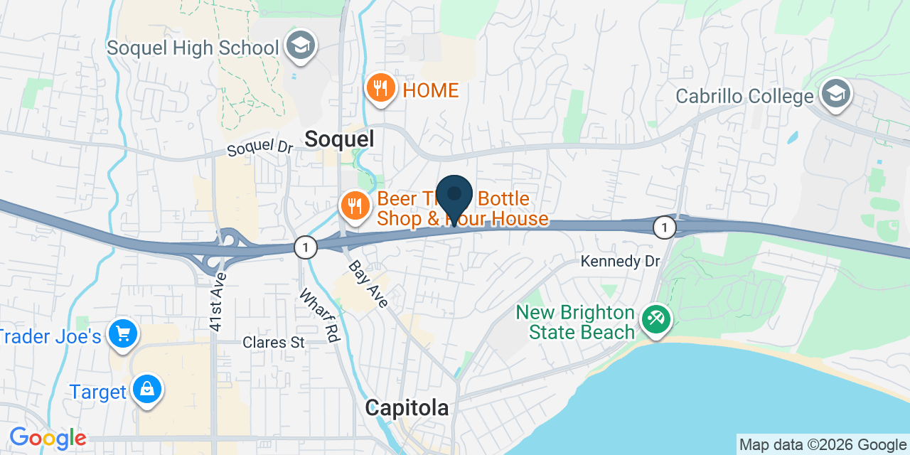 Map showing Soquel, Santa Cruz County, CA