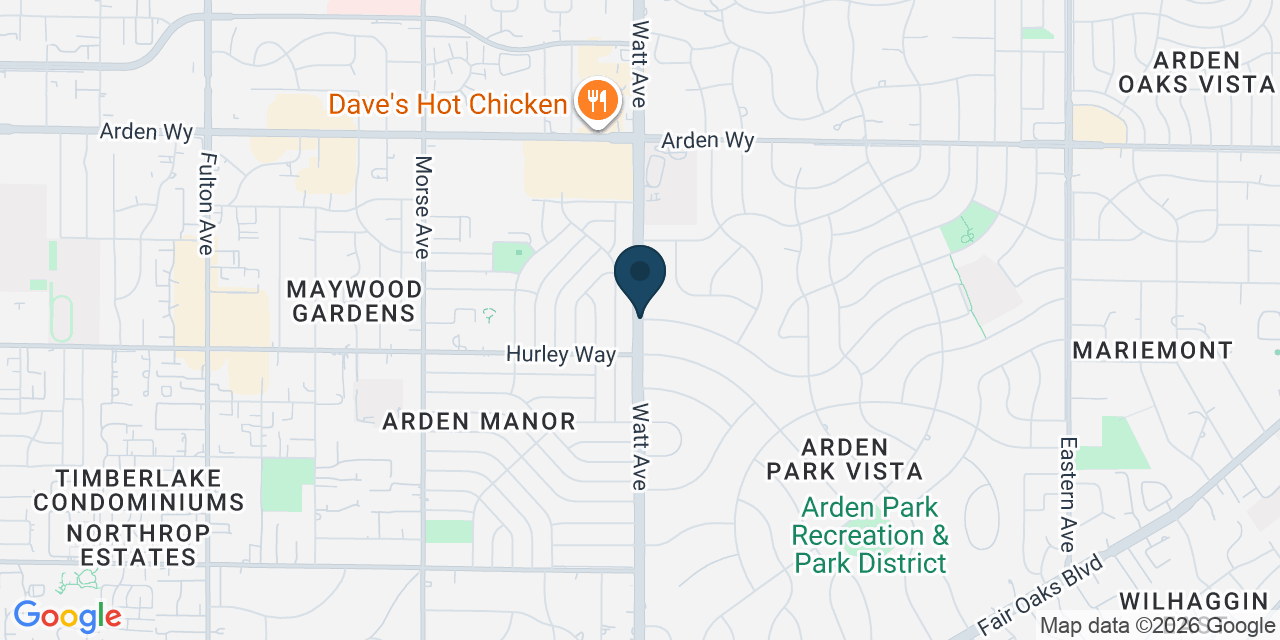 Map showing Arden-Arcade, Sacramento County, CA