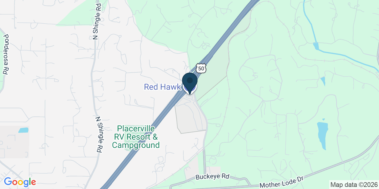 Map showing Shingle Springs, El Dorado County, CA