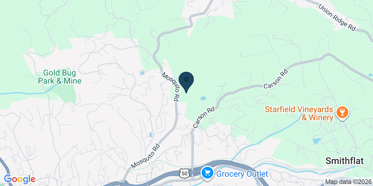 Map showing Placerville, El Dorado County, CA