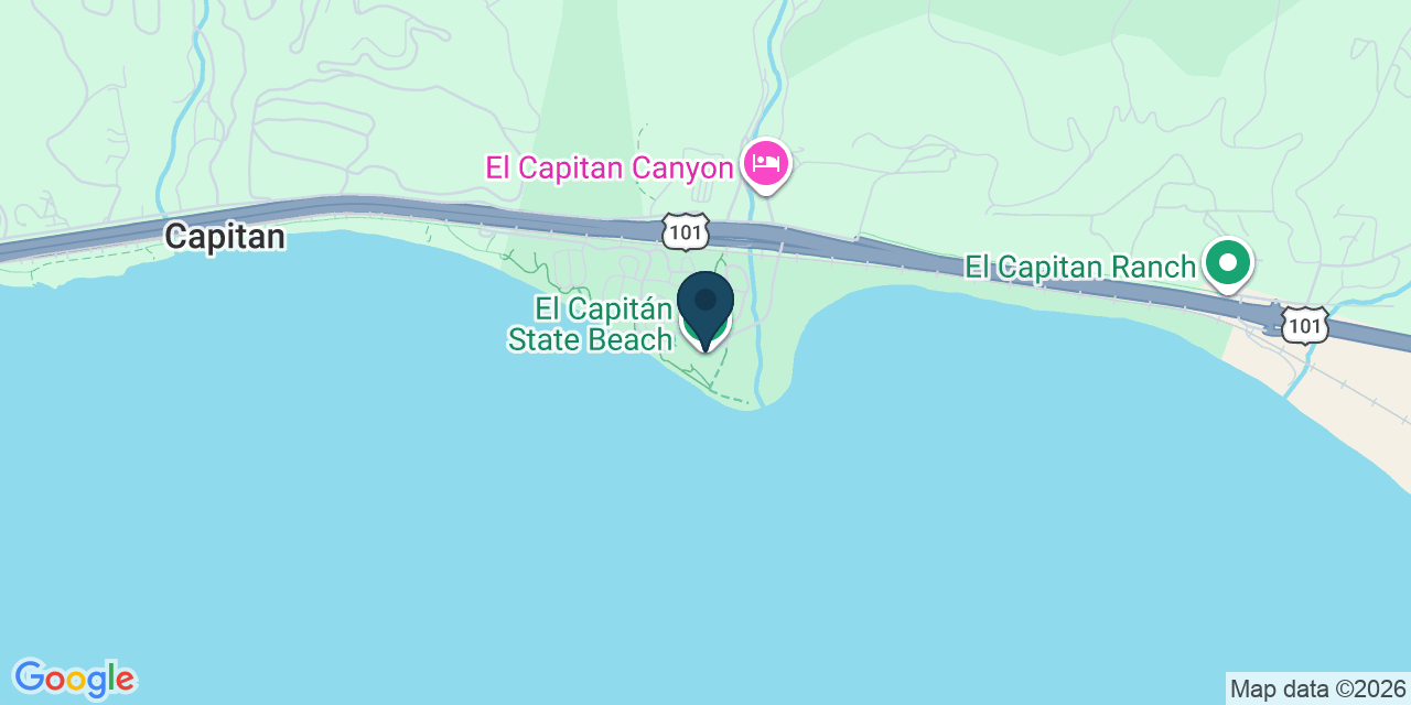 Map showing Santa Barbara County, CA
