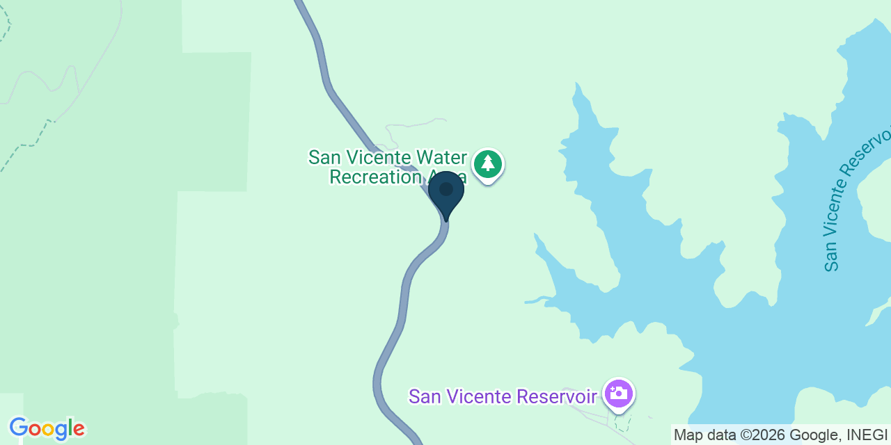 Map showing San Diego County, CA