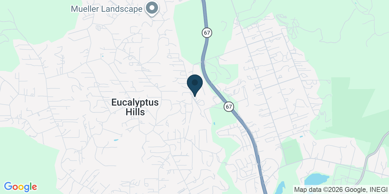 Map showing Lakeside, San Diego County, CA