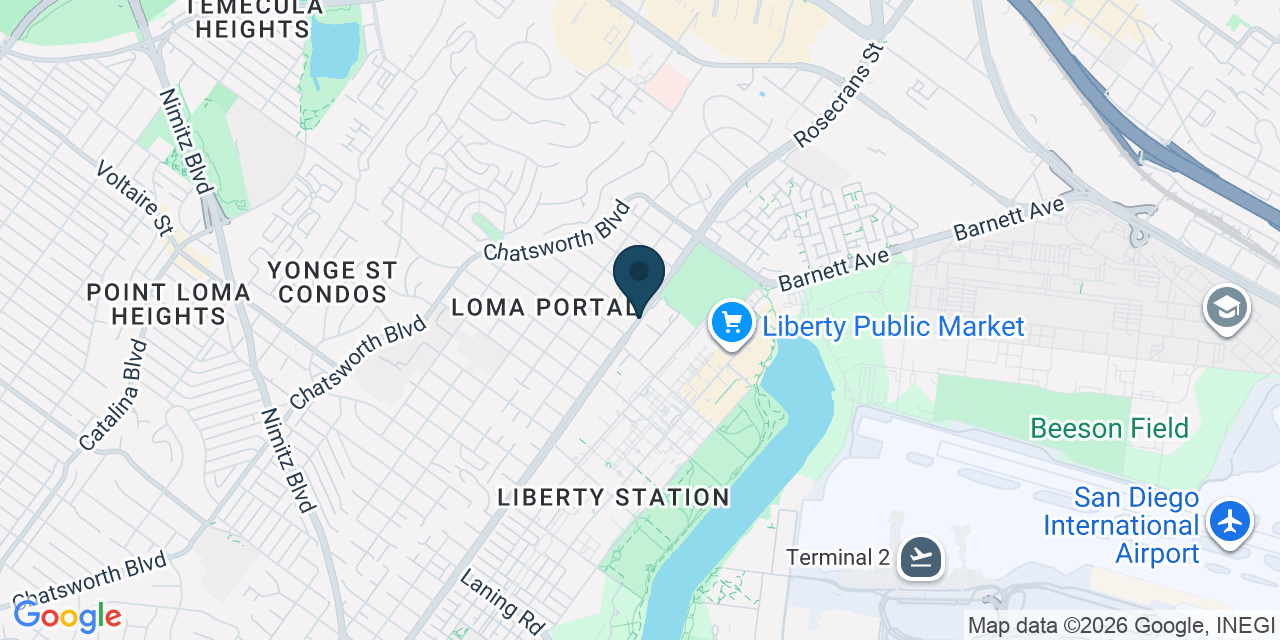 Map showing San Diego, San Diego County, CA