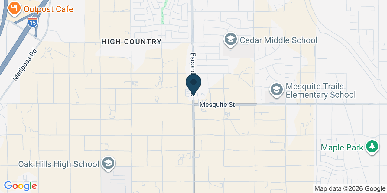 Map showing San Bernardino County, CA