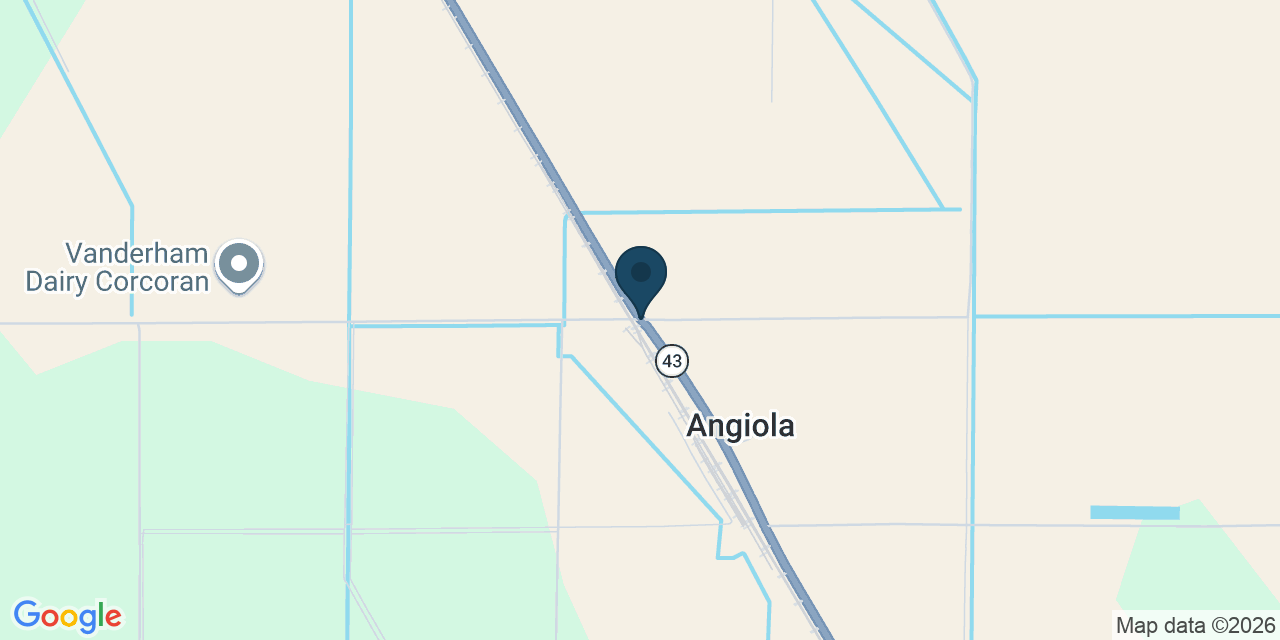 Map showing Tulare County, CA